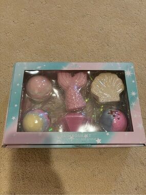 Justice Pink Mermaid & Shell Bath Bomb Set - Pink